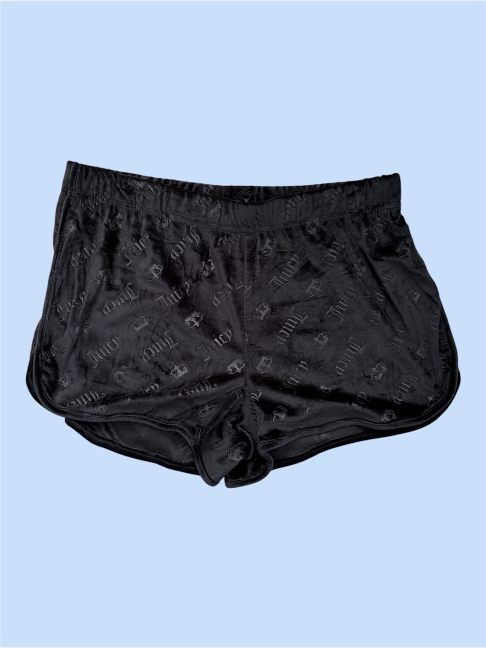 Juicy Couture Black Velour Shorts